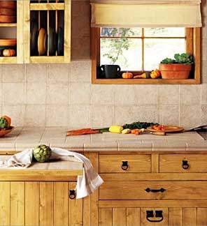 Ceramic tile countertops are a great, cost-effective alternative