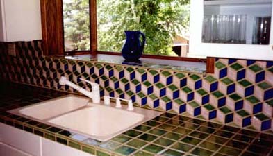 In the economical line, ceramic tile is widely popular