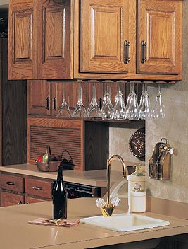 Kitchen Cabinet With Glass Holder