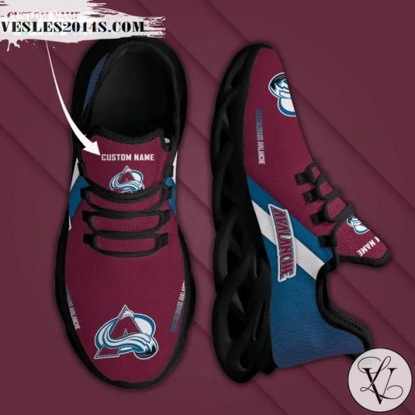 Colorado Avalanche Custom Name Max Soul Sneaker