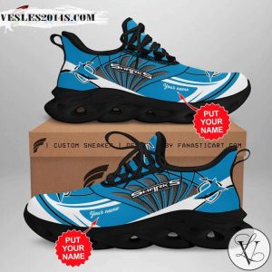 Cronulla-Sutherland Sharks Custom Name Sport Max Soul Shoes