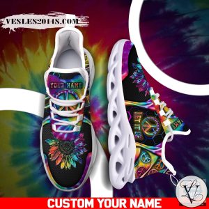 Hippie Let It Be Custom Name Max Soul Shoes