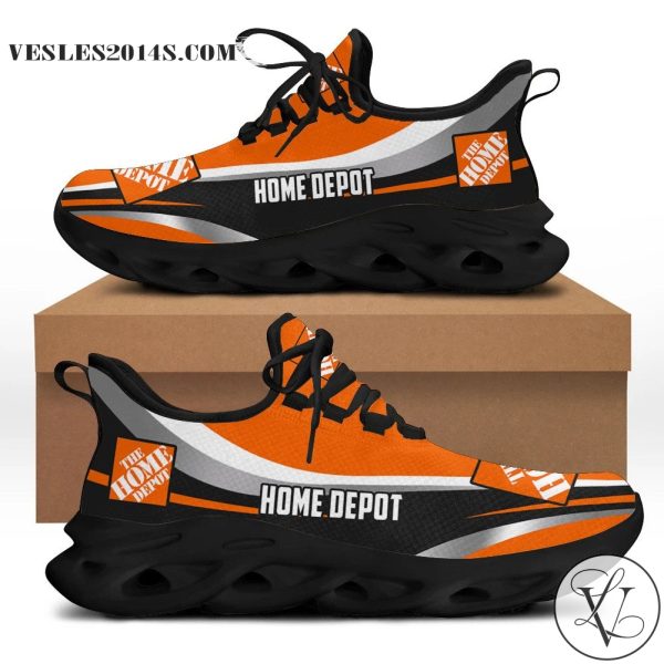 Home Depot Company orange black Clunky Max Soul shoes