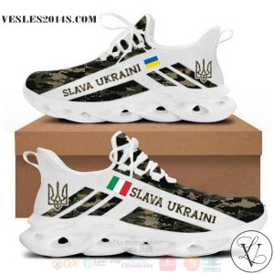 Italy Stands With Ukraine Camo color Clunky Max Soul Shoes