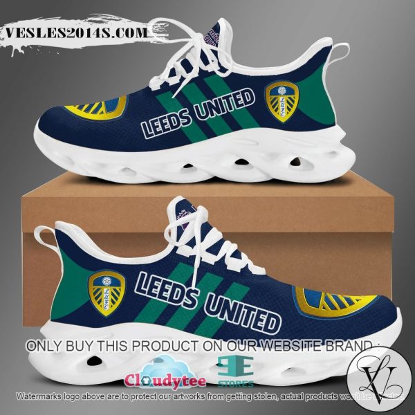 Leeds United Football Club Blue Custom Clunky Max Soul Shoes