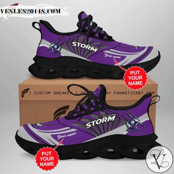 Melbourne Storm Custom Name Sport Max Soul Shoes