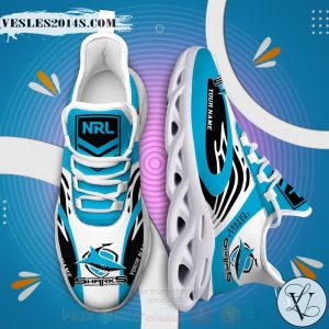 NRL Cronulla Sharks Personalized Clunky Max Soul Shoes