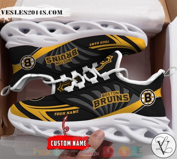 Personalized Boston Bruins custom max soul shoes