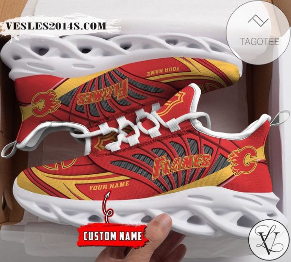 Personalized Calgary Flames Shoes Max Soul Chunky Sneakers