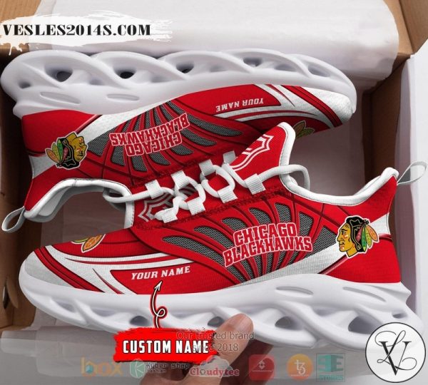 Personalized Chicago Blackhawks custom max soul shoes