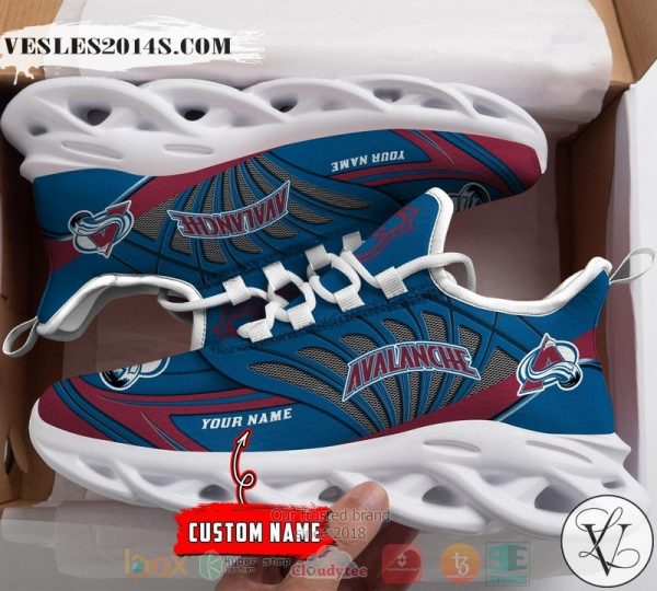 Personalized Colorado Avalanche custom max soul shoes