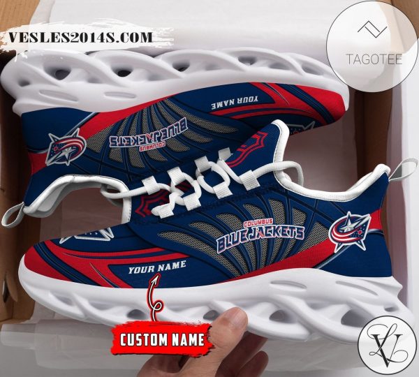 Personalized Columbus Blue Jackets Shoes Max Soul Chunky Sneakers