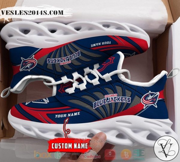 Personalized Columbus Blue Jackets custom max soul shoes