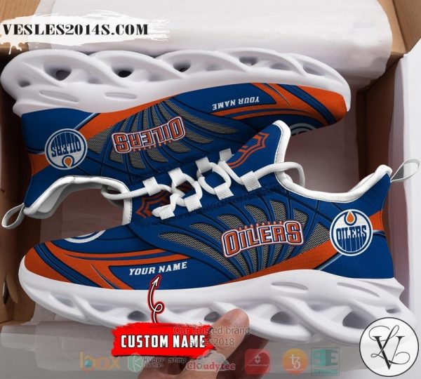 Personalized Edmonton Oilers custom max soul shoes