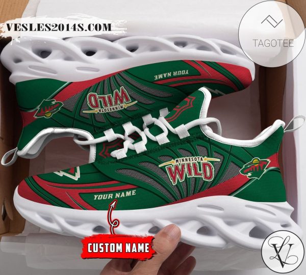 Personalized Minnesota Wild Shoes Max Soul Chunky Sneakers