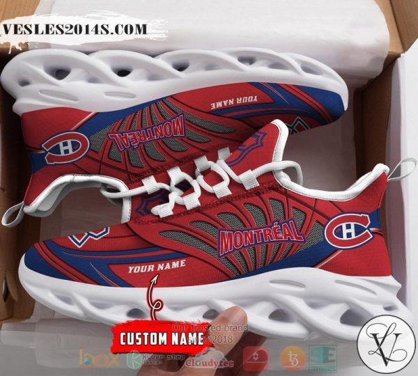 Personalized Montreal Canadiens custom max soul shoes