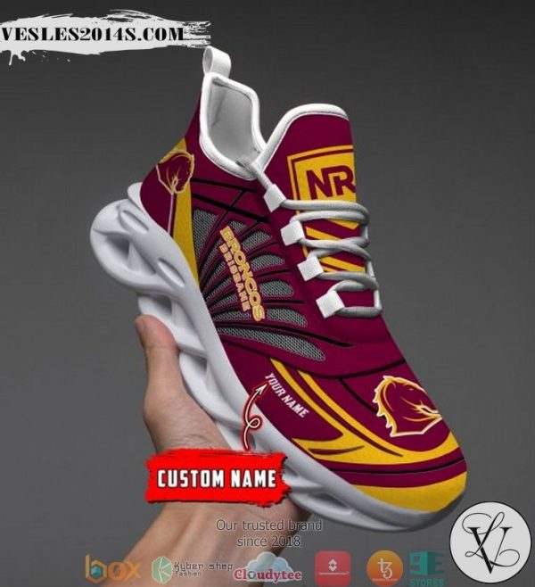 Personalized NRL Brisbane Broncos Max Soul Sneakers