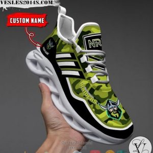 Personalized NRL Canberra Raiders Green Camo Max Soul Sneakers