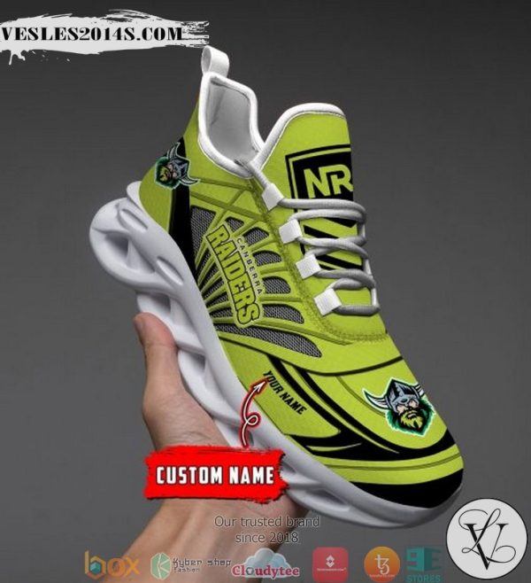 Personalized NRL Canberra Raiders Green Max Soul Sneakers