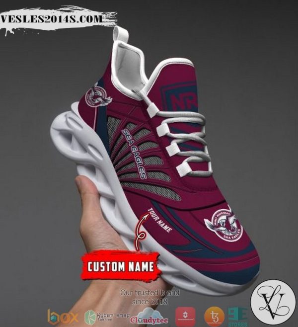 Personalized NRL Manly Sea Eagles Max Soul Sneakers