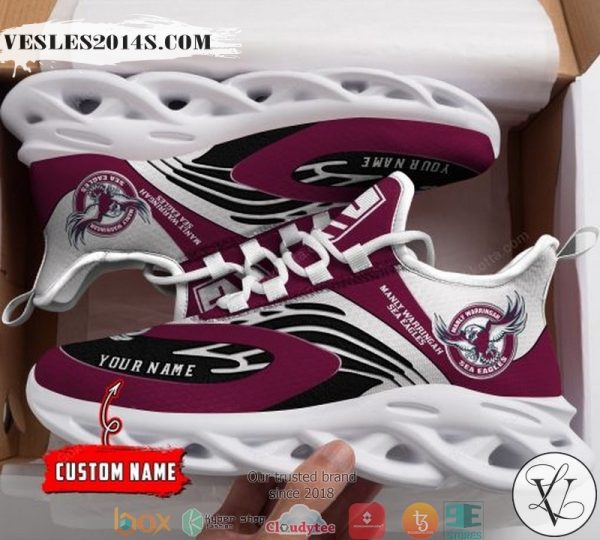 Personalized NRL Manly Warringah Sea Eagles Clunky Max Soul Shoes