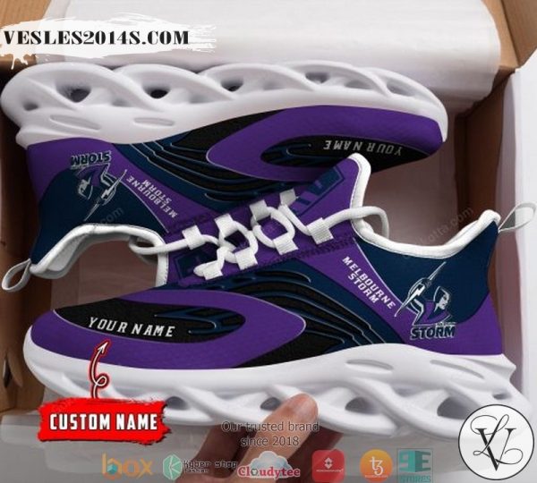 Personalized NRL Melbourne Storm Clunky Max Soul Shoes