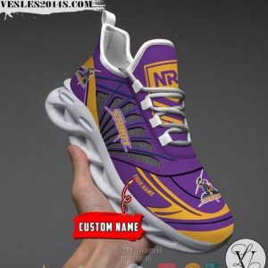 Personalized NRL Melbourne Storm Purple Max Soul Sneakers