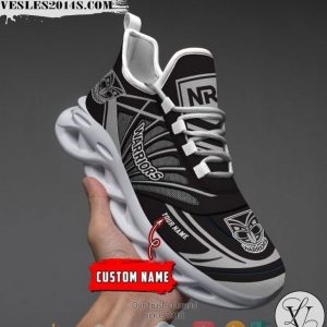 Personalized NRL New Zealand Warriors Black Max Soul Sneakers