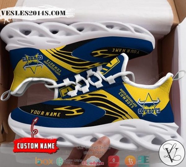 Personalized NRL North Queensland Cowboys Max Soul Sneakers