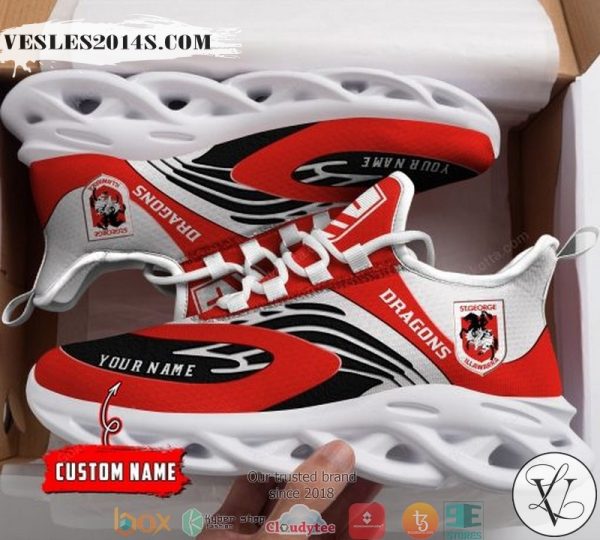 Personalized NRL St. George Illawarra Dragons Max Soul Sneakers