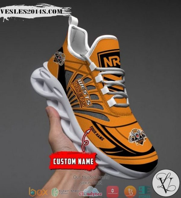 Personalized NRL Wests Tigers Max Soul Sneakers