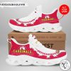 Personalized Name St. Louis Cardinals White Red Max Soul Shoes