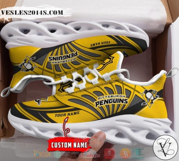 Personalized Pittsburgh Penguins custom max soul shoes