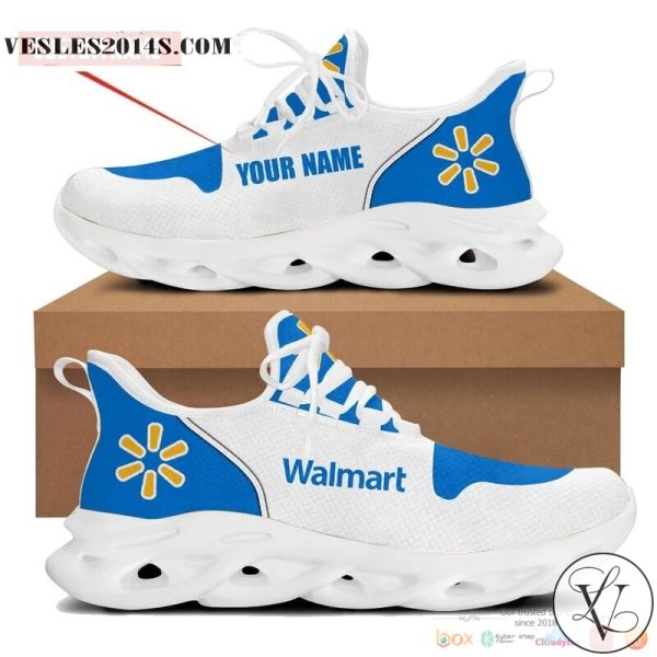 Personalized Walmart white Clunky Max Soul shoes