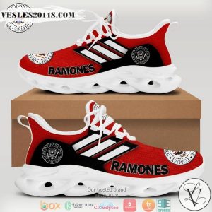 Ramones Red Adidas Clunky Max Soul shoes