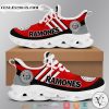 Ramones Red Grey Adidas Clunky Max Soul shoes