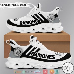 Ramones White Grey Adidas Clunky Max Soul shoes