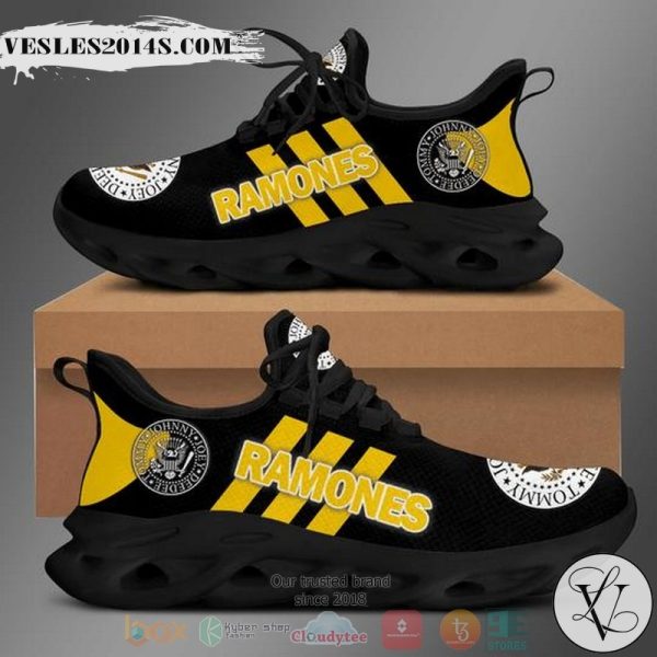 Ramones band logo black yellow Clunky Max soul shoes