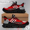 Ramones band logo dark red black Clunky Max soul shoes