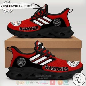 Ramones band red white Clunky Max soul shoes