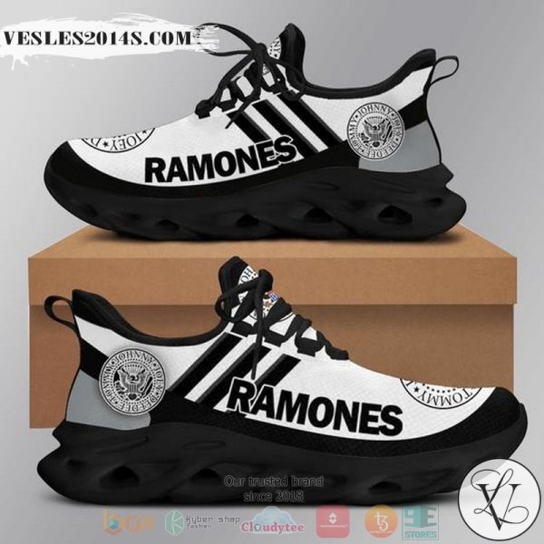 Ramones band white black Clunky Max soul shoes