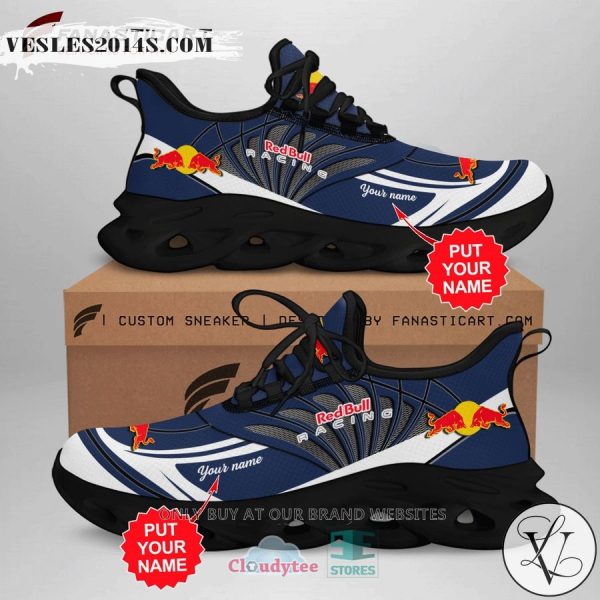 Red Bull Racing Custom Name Navy Clunky Max Soul Shoes