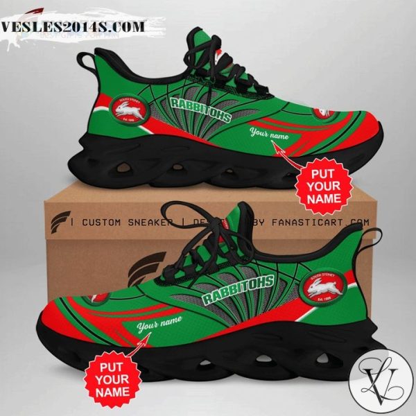 South Sydney Rabbitohs Custom Name Sport Max Soul Shoes