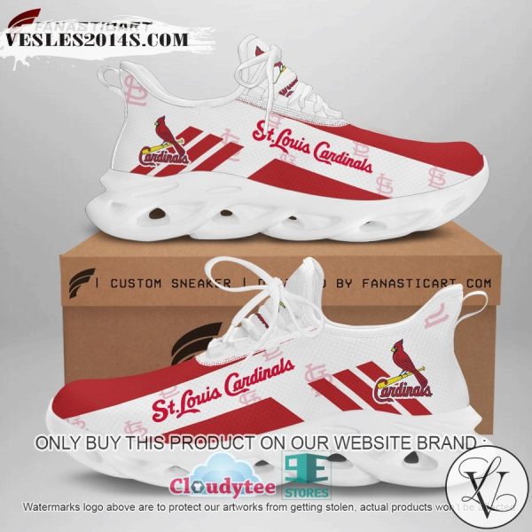 St Louis Cardinal White Clunky Max Soul Shoes