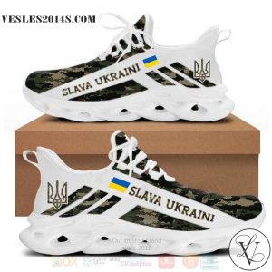 Stand With Ukraine Camo Clunky Max Soul Shoes