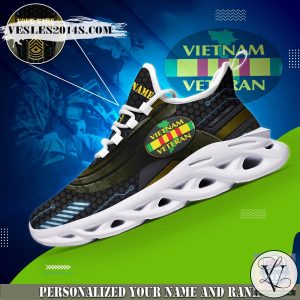 Viet Nam Veteran Custom Name And Rank Max Soul Shoes